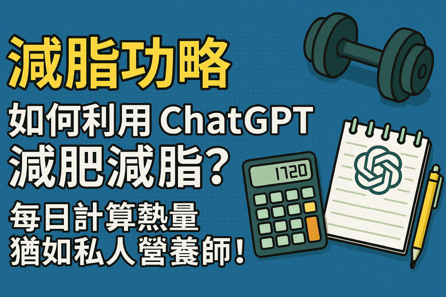 【減脂功略】如何利用 ChatGPT 減肥減脂？每日計算熱量猶如私人營養師！